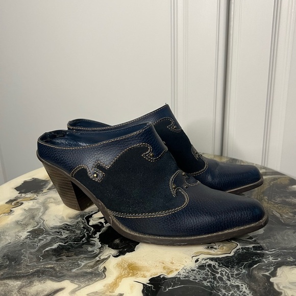 Y2K Leather Western Mule - Picture 1 of 10